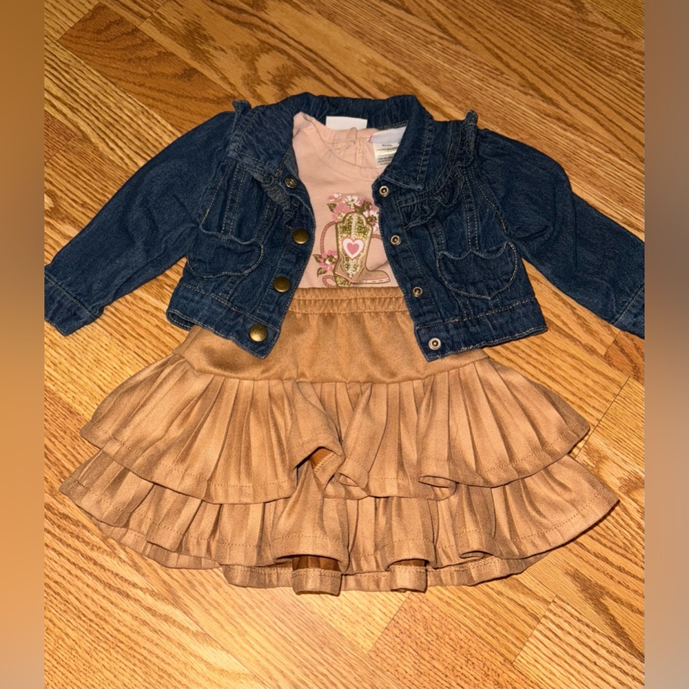 Little Lass Dress & Jean Jacket Infant NWOT